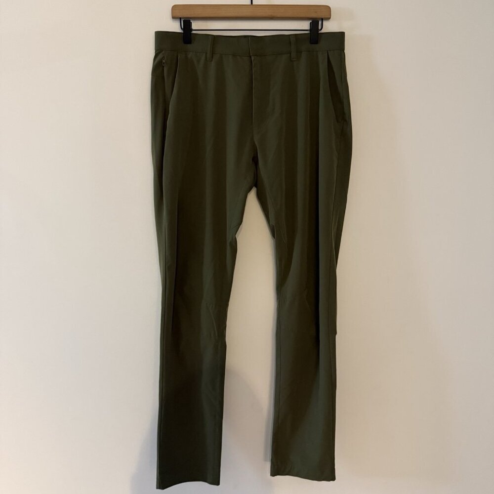 Fabletics Don 5-Pocket Pants Men 33x32 Slim Fit Pine Shadow Casual Performance
